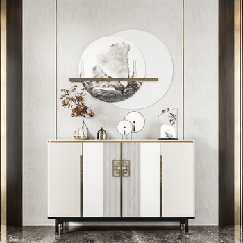 New Chinese Style Side Cabinet/Entrance Cabinet-ID:804815052