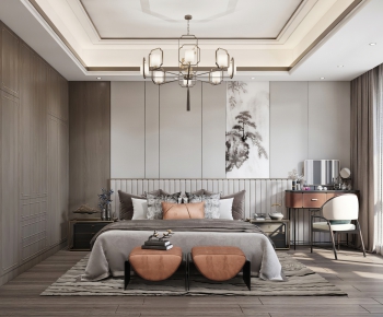 New Chinese Style Bedroom-ID:269169877