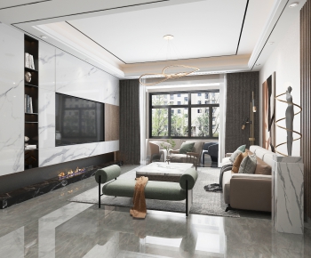 Modern A Living Room-ID:992731093