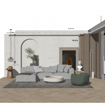 Modern A Living Room-ID:363450142