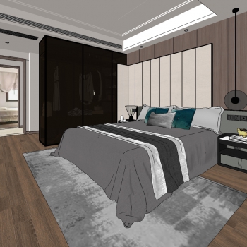 Modern Bedroom-ID:987470198