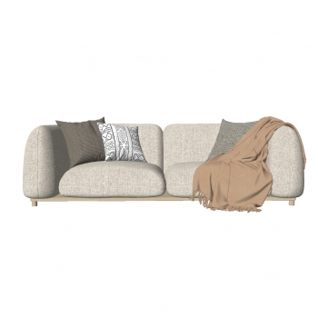Nordic Style A Sofa For Two-ID:463098057