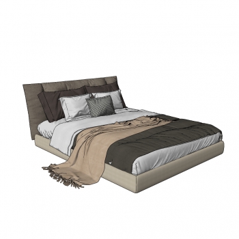 Modern Double Bed-ID:277723078