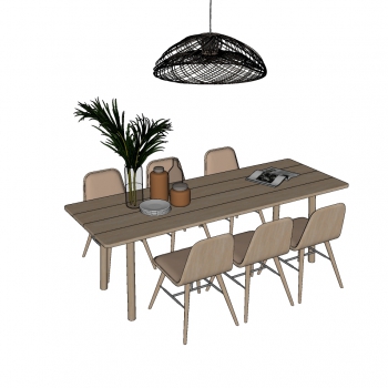 Nordic Style Dining Table And Chairs-ID:806910999