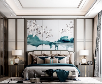 New Chinese Style Bedroom-ID:834000118