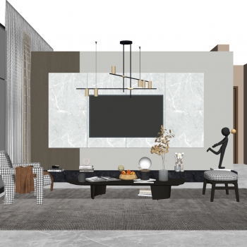 Modern A Living Room-ID:650635963