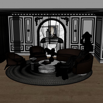 Modern A Living Room-ID:673454056