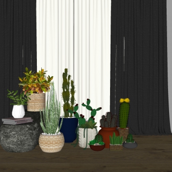 Modern Potted Green Plant-ID:180107122