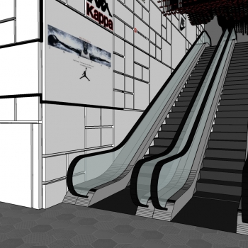 Modern Stair Balustrade/elevator-ID:333700906