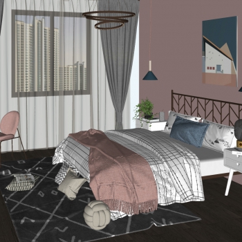 Nordic Style Bedroom-ID:354975944