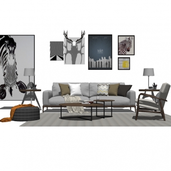 Nordic Style Sofa Combination-ID:583220016
