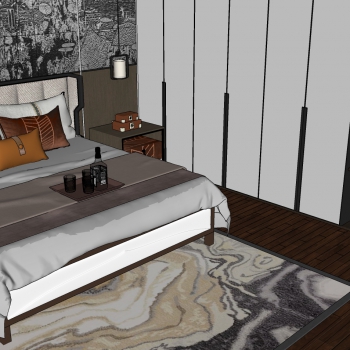 New Chinese Style Bedroom-ID:688821085