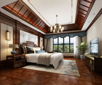 Chinese Style Bedroom-ID:854614978