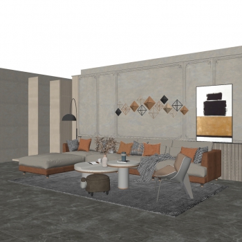 Modern A Living Room-ID:432630066