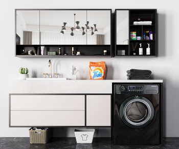 Modern Laundry Cabinet-ID:935642002