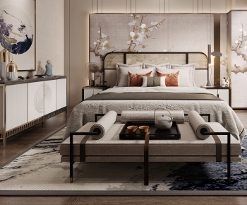 New Chinese Style Bedroom-ID:808661016