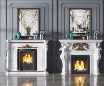 Simple European Style Fireplace-ID:211062914
