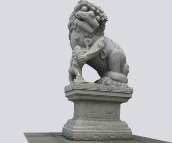 中式石头狮子-ID:371010072