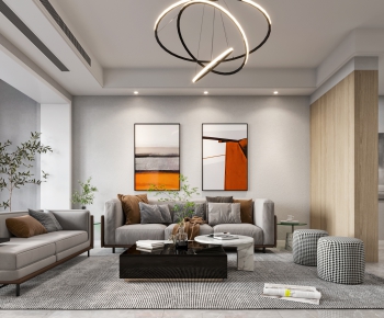 Modern A Living Room-ID:262820739