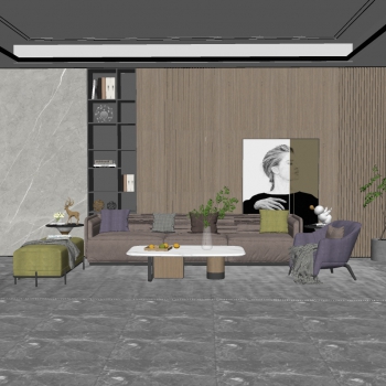 Modern A Living Room-ID:872437008