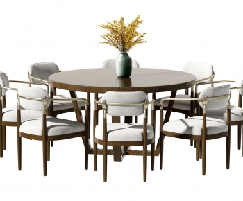 New Chinese Style Dining Table And Chairs-ID:386531114