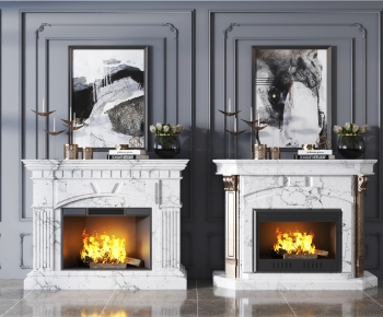 Simple European Style Fireplace-ID:211462026