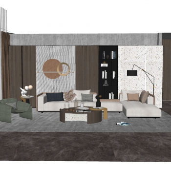 Modern A Living Room-ID:973438985