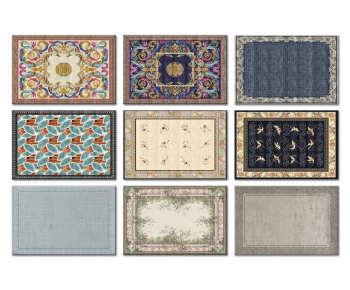 新古典花纹装饰地毯组合-ID:191157108
