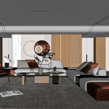 Modern A Living Room-ID:888663058