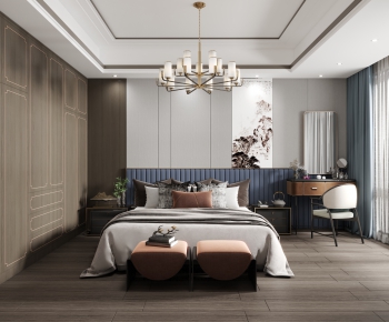 New Chinese Style Bedroom-ID:544362078