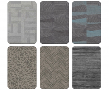 现代方形地毯组合-ID:178511127