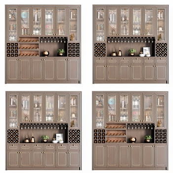 New Chinese Style Wine Cabinet-ID:332655915
