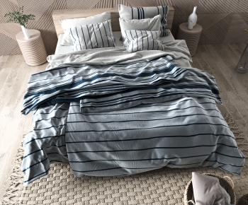 Modern Double Bed-ID:875566018