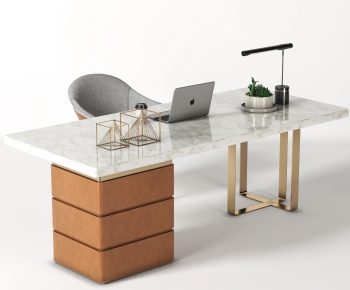 Modern Computer Desk And Chair-ID:303776982