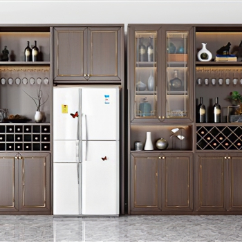 New Chinese Style Wine Cabinet-ID:973622085