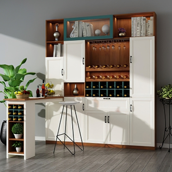 Nordic Style Wine Cabinet-ID:381175042
