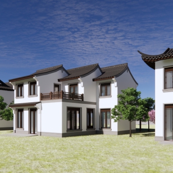 Chinese Style Villa Appearance-ID:913105963