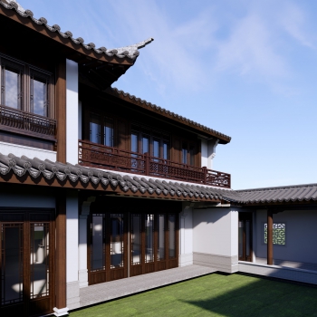 Chinese Style Villa Appearance-ID:475539929