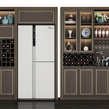 New Chinese Style Wine Cabinet-ID:306200033