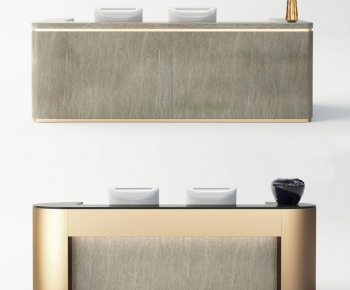 New Chinese Style Reception Desk-ID:918353084