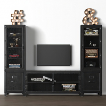 Industrial Style TV Cabinet-ID:869669914
