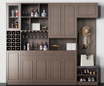 New Chinese Style Wine Cabinet-ID:117991019
