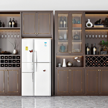 New Chinese Style Wine Cabinet-ID:580668936