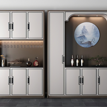 New Chinese Style Wine Cabinet-ID:191751001