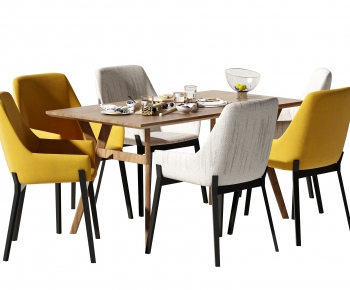 Modern Dining Table And Chairs-ID:364050985