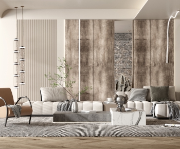 Wabi-sabi Style A Living Room-ID:873888975