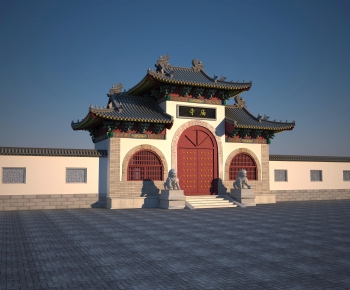 Chinese Style Ancient Architectural Buildings-ID:329919104