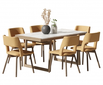 Nordic Style Dining Table And Chairs-ID:646521096