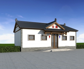New Chinese Style Building Appearance-ID:945631039