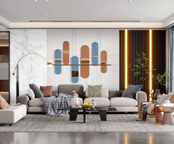 Modern A Living Room-ID:542411098